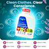 Truly Free Natural Laundry Detergent for Sensitive Skin | Eco Friendly, Plant Based, Baby Clothes Safe | Clean & Easy Powder to Liquid, 1 Pack Detergent + 1 Refillable Jug | Signature Scent, 50 Loads view 3
