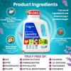 Truly Free Natural Laundry Detergent for Sensitive Skin | Eco Friendly, Plant Based, Baby Clothes Safe | Clean & Easy Powder to Liquid, 1 Pack Detergent + 1 Refillable Jug | Signature Scent, 50 Loads view 4