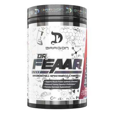 DRAGON PHARMA Dr. FEAAR Advanced Full-Spectrum EAA Matrix, Supports Muscle Protein Synthesis and Recovery, Enhanced Training Capacity and Performance (30 Servings, Cherry Pomegranate)