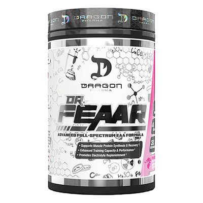 DRAGON PHARMA Dr. FEAAR Advanced Full-Spectrum EAA Matrix, Supports Muscle Protein Synthesis and Recovery, Enhanced Training Capacity (30 Servings, Pink Dragon)