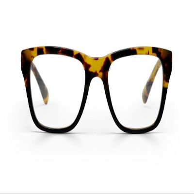 eyebobs Kvetcher Unisex Premium Blue Light Readers, Tortoise & Black Front with Tortoise Temples, 3.00 Diopter