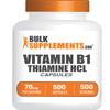 BulkSupplements.com Thiamine HCl Capsules - Thiamine Hydrochloride, Vitamin B1 Supplements - Gluten Free, 1 Capsule per Serving, 500 Count (Pack of 1) view 1
