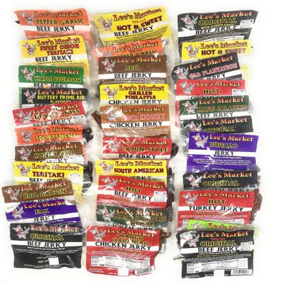 Lee's Market Beef Jerky Sample Bundle - Soft & Tender - Healthy Low Carb, Gluten-Free Snack - Paleo & Keto-Friendly - Michigan Made Handcrafted Jerky - Specialty Gourmet Meat Snacks