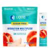 Liquid I.V. Sugar-Free Hydration Multiplier - White Peach  Sugar-Free Hydration Powder Packets | Electrolyte Drink Mix | Easy Open Single-Serving Stick | Non-GMO | 168 Sticks