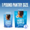 SkinnyDipped Dark Chocolate Cocoa Almonds, 1lb Bag, Healthy Snack, Plant Protein, Gluten Free, Pack of 1 view 3