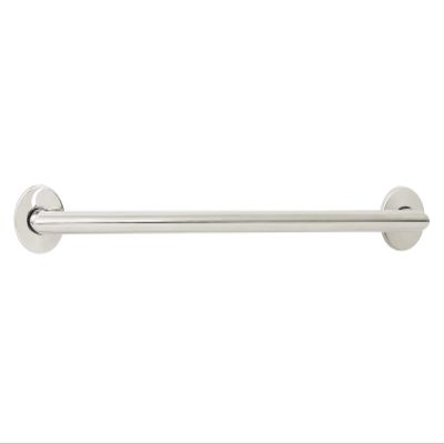 12-inch Coronado Designer Oval Bathroom Shower Grab Bar with Mitered Corners, Polished