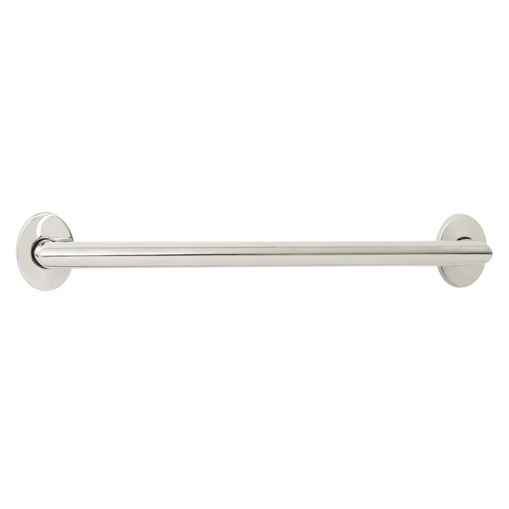 12-inch Coronado Designer Oval Bathroom Shower Grab Bar with Mitered Corners, Polished