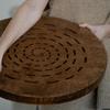 Sound Therapy Tool "Water-Fall Disk" 20 inch | Powerful Ocean Sound | Wooden Rain Drum | Long and Soft Relaxing Sound | 100% Handmade from Natural Wood view 4