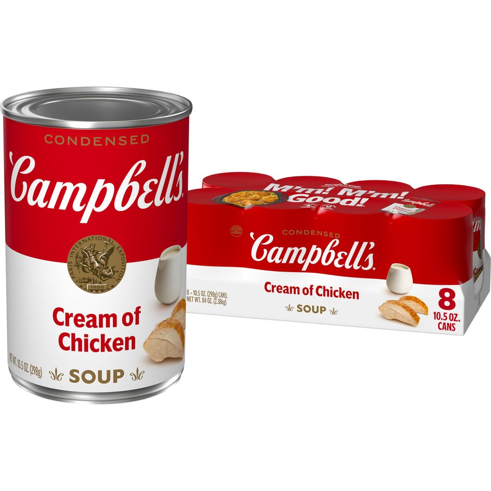 Campbell's Condensed Cream of Chicken Soup, 10.5 oz Can (8 Pack)