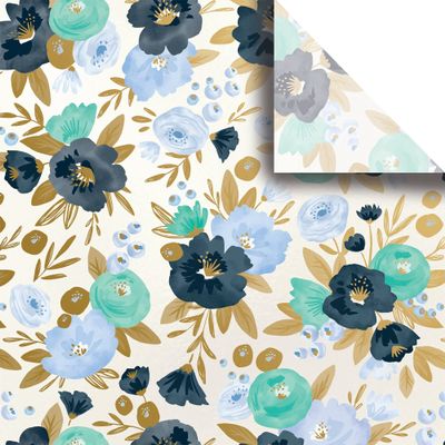 Jillson & Roberts 20" x 30" Printed Gift Tissue, Fresh Flowers (48 Folded Sheets)