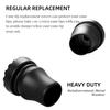 4Pcs Cane Tips 3/4 Inch Heavy Duty Rubber Cane Tips, Anti Slip TPR Replacement Rubber Tips for Canes, Walking Sticks, Hiking Stick, Seniors Crutches Black view 3