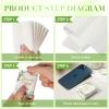 100 Pack Eucalyptus Pocket Tissues Travel Size For Your Happy Tears 4 Ply Greenery Travel Tissue Packs for Wedding Anniversary Party Supplies Decorative Green Leave Hand Towel Bathroom Travel Supplies view 3