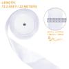Tenn Well White Satin Ribbon, 24 Yard 2 Inch Wide Silky Gift Ribbon for Gift Wrapping, Bow Making, Box Packaging, Crafting, Wedding Decorations view 4