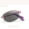 FREAZE Folding Sunglasses Portable Reading Glasses Compact Photochromic Eyeglasses Unisex Computer Eyewear Light Weight Readers (Color : Pink, Size : 2.5x) view 1