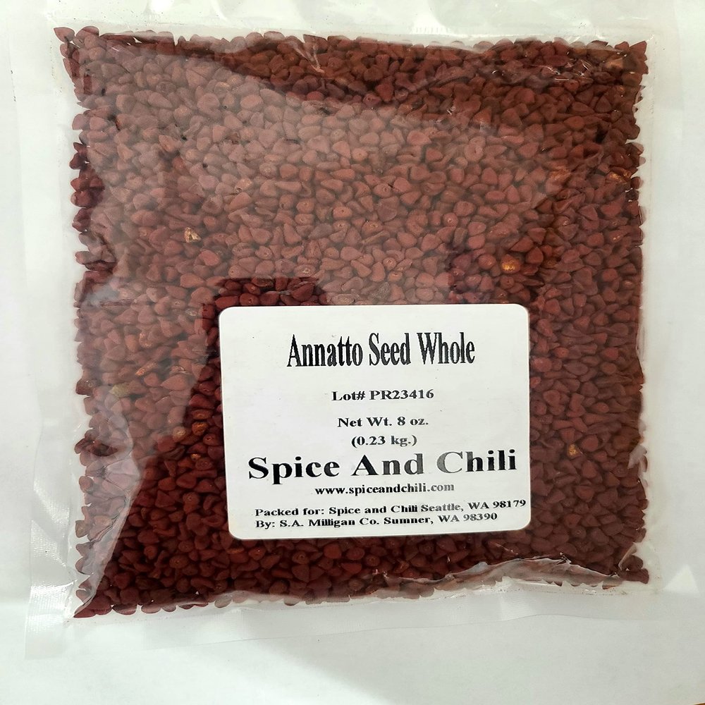 Annatto Seed Whole (Semilla de Achiote), 8oz (0.23kg)