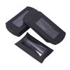 ccHuDE 50 Pcs Kraft Paper Pillow Boxes Small Goodies Treat Box Party Favor Packaging Cases Wedding Candy Gift Case with Clear Window Black view 1