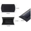 ccHuDE 50 Pcs Kraft Paper Pillow Boxes Small Goodies Treat Box Party Favor Packaging Cases Wedding Candy Gift Case with Clear Window Black view 3
