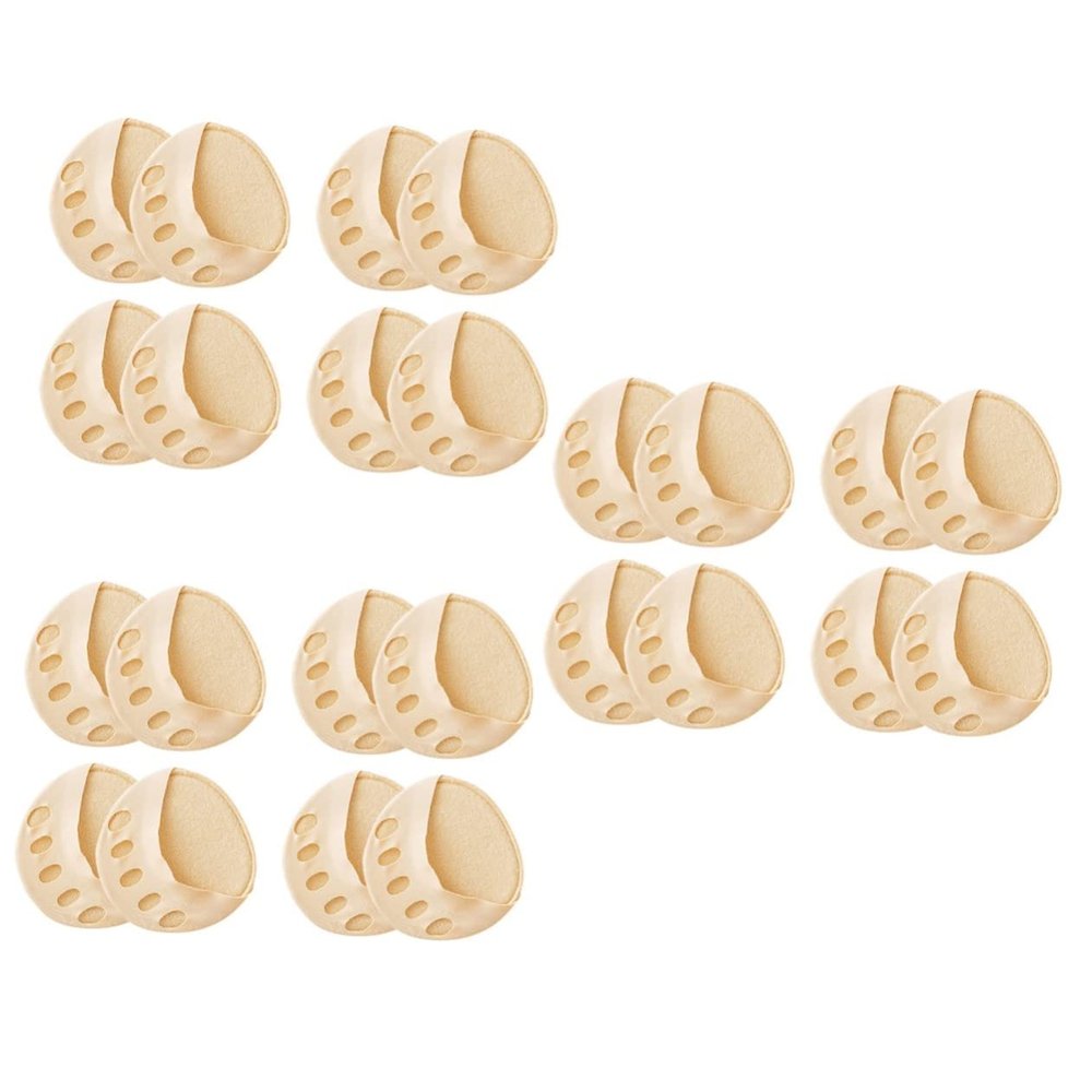 12 Pairs Split Toe Socks No Show Toeless Half Socks No Show Toe Sock Women Open Half Metatarsal Foot Pad Metatarsal Pad Sleeve Liner Miss Slip Front Feet Cotton