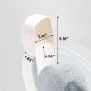 Rugam Splash Guard Toilet Seat for Directs Urine Home Care Disability Elevated and Boys Potty Training,Diversion Pee Guard,Portable Restroom Pee Guard for Toilet Seat Adult Men,Prevent Urine Splashing view 2