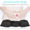 D. Cozy Ostomy Seat Belt Pillow Stoma Seatbelt Protector Ostomy Bag Cover Pillow for Driving Ileostomy Ostomy Support Pillow Urostomy Supplies Car Women Men Minky Dot Black view 2