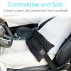 D. Cozy Ostomy Seat Belt Pillow Stoma Seatbelt Protector Ostomy Bag Cover Pillow for Driving Ileostomy Ostomy Support Pillow Urostomy Supplies Car Women Men Minky Dot Black view 3