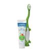 Dr. Brown's Baby and Toddler Toothbrush Set, Green Dinosaur with Apple Pear Flavor Toothpaste view 1
