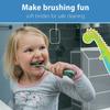 Dr. Brown's Baby and Toddler Toothbrush Set, Green Dinosaur with Apple Pear Flavor Toothpaste view 2