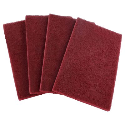 HARSKIYER 4 Pcs 4.7 x 7.9 Inch General Purpose Scuff Pads, 7447 Very Fine Sanding Hand Pads for Scuffing, Scouring, Sanding, Paint Primer Prep Adhesion Scratch, Surface Preparation for Car, Craft