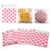 FAZHBARY 100 PCS Pink Valentine Cellophane Bags Heart Self Sealing Cellophane Clear Treat Bags Goodie Bags for Party Supplies view 1
