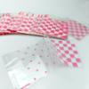 FAZHBARY 100 PCS Pink Valentine Cellophane Bags Heart Self Sealing Cellophane Clear Treat Bags Goodie Bags for Party Supplies view 4
