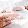 FAZHBARY 100 PCS Valentine Pink Heart Clear Cellophane Bags Self Sealing Goodie Bags for Bakery Supplies view 3