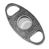 TOEWOE Portable Cigar Cutter, Cigar Cutter Guillotine, Stainless Steel Double Blade Cigar Guillotine, Gifts for Men (Color : Silver) view 1