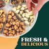 Nuts gift Basket Platter With a Variety of Freshly Roasted Nuts - Beautifully Packaged Gift for Birthday, Sympathy Basket. (6 Sectional Ultimate) view 2
