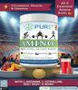 PURE Amino+ Drink Mix, Fruit Splash, 9 Essential Amino Acids, L-Arginine, L-Citrulline, 501g, 30 Servings, Premium Wellness Supplement view 2