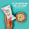 Knack Snacks | Crunchy Protein Balls - Vanilla Birthday Cake Flavor (10x 1.2oz Bags) | Lunchbox Ready, High Protein, Naturally Gluten Free, Lower Sugar, Snack for School, Work, Travel, Parties, Gaming view 4
