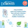 Dr. Brown's Baby and Toddler Toothbrush Set, Otter with Apple Pear Flavor Toothpaste view 2