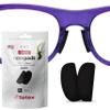 Setex Gecko Grip 1.8mm Thick Anti Slip Eyeglass Nose Pads, (Bulk Pack 15 Black Pair) USA Made, 2500 Innovative Microstructured Fibers per Nose Pad, 1.8mm x 7mm x 16mm view 1