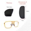 Setex Gecko Grip 1.8mm Thick Anti Slip Eyeglass Nose Pads, (Bulk Pack 15 Black Pair) USA Made, 2500 Innovative Microstructured Fibers per Nose Pad, 1.8mm x 7mm x 16mm view 4