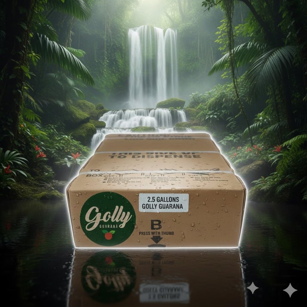 Golly Guarana  Bag-in-Box Soda Syrup (For Fountain Machines & Restaurants)