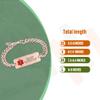 Divoti Custom Engraved Medical ID Alert Bracelet, 4-Line Personalized Conditions | 5.5-9" Stainless Steel Rope Chain with Secure Lobster Claw/RG-RE/Medium:7.5/8.5" view 3
