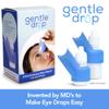 GentleDrop Eye Drop Guide | Reusable Silicone Aid to Help Aim Most Eyedrop Bottles | Bottle Holder Accessory Tool Assists Adults Elderly | Dispenser Invented by Doctors view 2