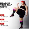 Cheeroyal 3Pairs Wide Calf Plus Size Compression Socks for Women/Men,20-30mmhg Extra Large Reduces Swelling/Pain Nurses Pregnant Flight (4XL, set2) view 2