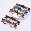 FREAZE Half Moon Reading Glasses With Spring Hinge Computer Readers For Men And Women Hd Cat Eye Eyeglasses 1.0+ 2.0+ (Color : Blue, Size : 3.0X) view 2