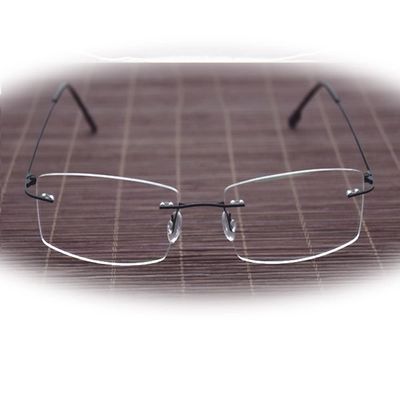 FREAZE Light Weight Readers Rimless Eyewear Photochromic Reading Glasses Screwless Eyeglasses Slim Temples For Unisex +1.75 (Color : Black, Size : 1.25x)