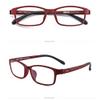 FREAZE Eye Protection Reading Glasses Light Weight TR Eyeglasses Stylish Simple Readers Magnification Negative Ion Frame Women (Color : Red, Size : 2.5x) view 2
