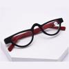 FREAZE Half Moon Reading Glasses With Spring Hinge Computer Readers For Men And Women Hd Cat Eye Eyeglasses 1.0+ 2.0+ (Color : Red, Size : 3.5X) view 1