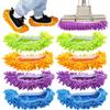 4 Pairs (8 Pieces) Mop Slippers Shoes Cover Dust Duster,Multi Function Reusable Microfiber Dust Mops,Floor Cleaning Shoes for Bathroom,Office,Kitchen,House Polishing Cleaning view 1