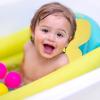 SOLUSTRE 1set Bath Mat Soft and Non- Bath Sponge for Newborns Thick Cushion for Safe Bathing Supports and Neck for view 2