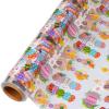 shareluck 31.5 x 50ft Easter Cellophane Wrap - Easter Cello Wrapping paper to Wrap Gift Basket, Treat-Bunny Design & Eggs Cellophane. (31.5 fold into 16) view 1
