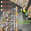 shareluck 31.5 x 50ft Easter Cellophane Wrap - Easter Cello Wrapping paper to Wrap Gift Basket, Treat-Bunny Design & Eggs Cellophane. (31.5 fold into 16) view 2